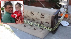 Babanın terastan attığı çekyat, 4 yaşındaki kızının ölümüne neden oldu
